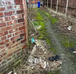 Rubbish Clearance Salford - Before: Click Here To View Larger Image